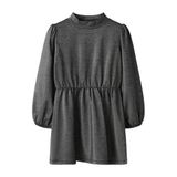 NAME IT MINI midi jurk met glitters - zwart