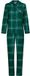 Rebelle MyRebelle - Cozy - Pyjama - Doorknoop - Katoen Flanel - Groen - Geruit - Maat 42