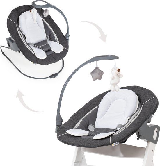 Hauck Alpha Bouncer 2 in 1 Deluxe - Melange Grey