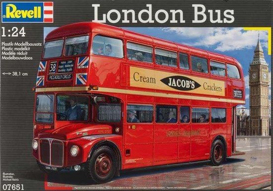Revell 1:24 London Bus Plastic Model Kit - 07651