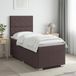 Maison Exclusive - Lit Boxspring avec matelas marron foncé 100 x 200 cm tissu