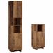vidaXL Badkamerkastenset 2 st Oud hout Bewerkt hout