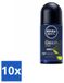 NIVEA MEN Deep Sport Antitranspirant Roller - 50 ml - Voordeelverpakking - 10 stuks