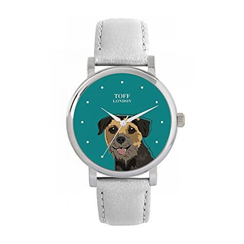 Toff London Border Terrier Hoofd Hondenhorloge