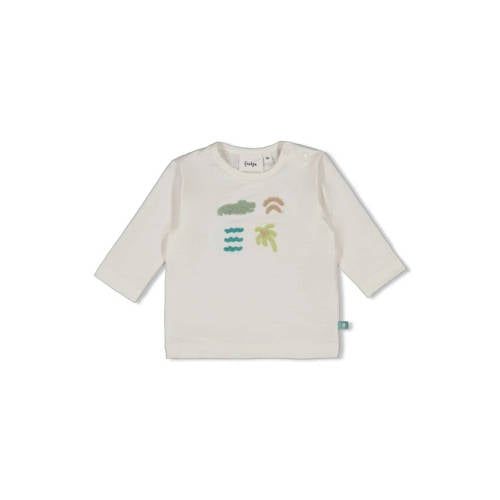 Feetje longsleeve You Croc my World ecru