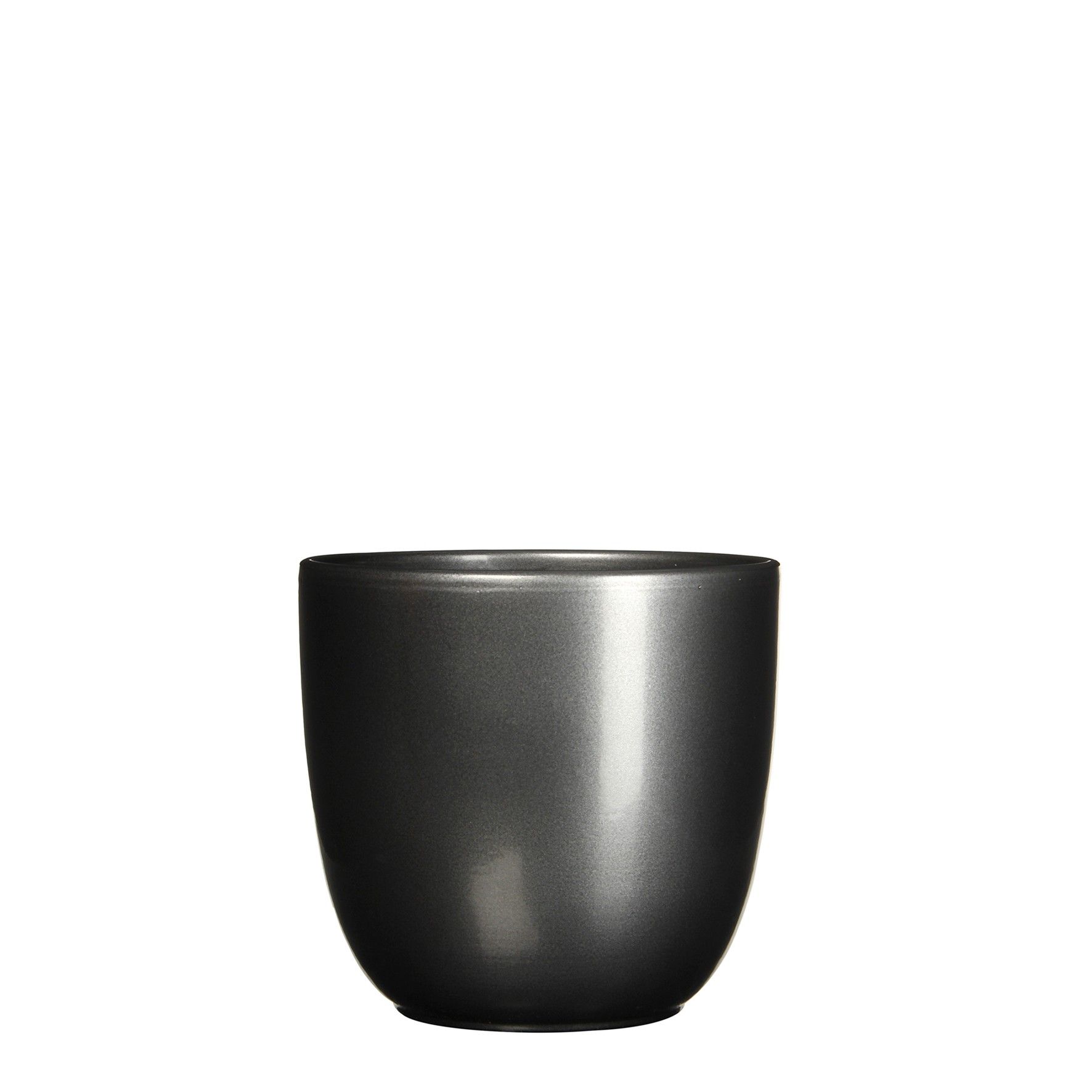 Mica Decorations Bloempot Pot rond es/15 tusca 16 x 17 cm antraciet