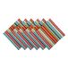 DII Tafelbladcollectie 100% katoen, machinewasbaar, binnen/buiten, perfect voor dagelijks gebruik, diners, picknicks of barbecues, servetset, Baja Stripe 6 Count