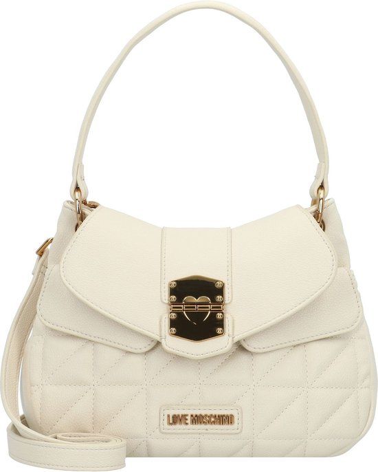 Love Moschino Click Heart Schoudertas Beige 26 cm Dames