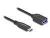 DeLOCK 60568 USB-kabel USB 3.2 Gen 2 (3.1 Gen 2) 0,5 m USB C naar USB A 10 Gbit/s Zwart