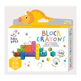 Haku Yoka Triceratops met blokkrijtjes, 8 kleuren