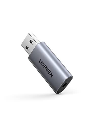 Ugreen USB Externe Geluidskaart 2 in 1 USB naar 3,5 mm Jack Audio Adapter USB Sound Card