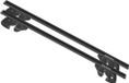 Menabo Sherman Black XL | Coffre de toit pour Ssangyong - Musso 1996-2005 - Aluminium - Longueur 135 cm - Capacité de charge 90 kg - Jeu de 2