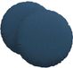 vidaXL Zitkussens 2 stuks Stof Blauw Ø60 x 21 cm