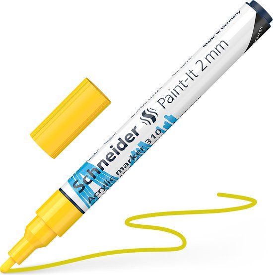 Schneider Schrijfwaren Schneider Paint-It 310 Acrylmarker - 2mm - Geel