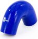 Bonrath Tuyau en silicone 135 degrés coudé - Longueur : 50 mm - Ø 76 mm - Bleu
