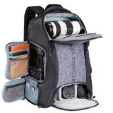 K&F CONCEPT camerarugzak, cameratas met grote inhoud 25L, inclusief regenhoes en vak voor een 15.6inch laptop, geschikt voor Canon/Nikon/Sony/DJI Mavic-drone