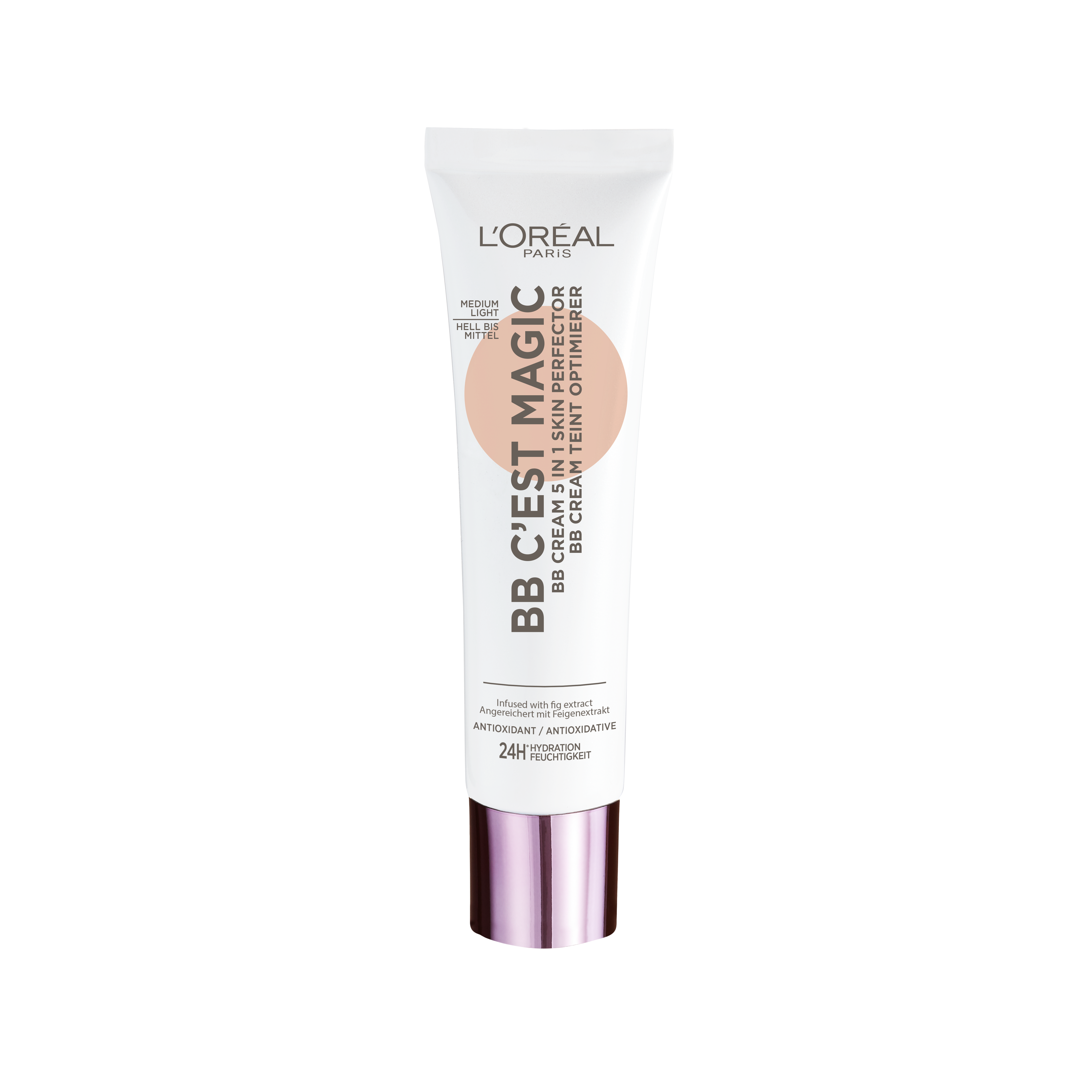 L'Oréal Make-Up Designer BB C'est Magic BB Cream - 03 Medium Light Gekleurde Dagcrème met Hydraterend Vijg-extract, Antioxidanten en SPF 20 - 30 ml