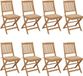 Maison Exclusive - Chaises pliantes 8 pièces avec coussins en bois d'acacia massif
