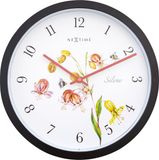NeXtime Silene Buitenklok - 30.5 cm - Wit - Metaal - Weerbestendig