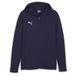 PUMA Sweat à Capuche teamFINAL Casuals Full Zip - Bleu Marine/Argenté, pointure Small