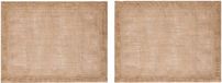 Mikasa Placemats, Set van 2 Stuks, Rechthoek, Jute, 35 x 45 CM, Naturel
