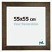 yd. Cadre photo 55x55 cm Bois Champagne Brossé Leeds