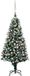 vidaXL Kunstkerstboom met LED, kerstballen en dennenappels - 150 cm