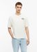 s.Oliver T-shirt L Crème Coton Col rond Manches courtes Extra court Imprimé
