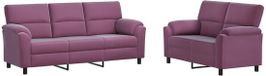 vidaXL Canapé 2 places Violet Velours