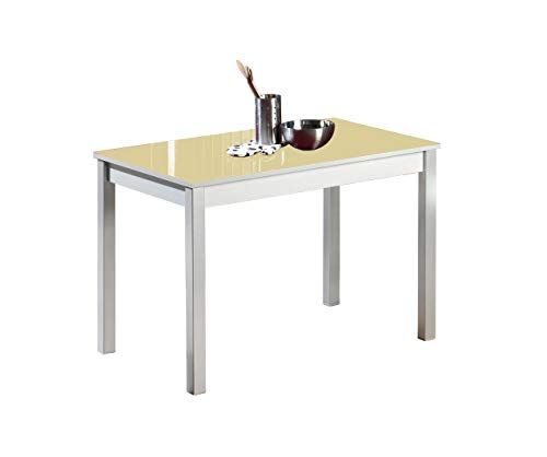 ASTIMESA Keukentafel - Metaal - Beige - 90 x 50 cm