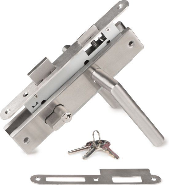 Tuindeco Tuindeurslot set RVS