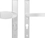 AXA Veiligheidsbeslag (Edge Plus) Smal Aluminium glad: bedienbare Knop-Kruk (model Wing-Blok) PC72 met kerntrekbeveiliging SKG***