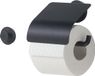 Tiger Urban - Wc rolhouder met klep en handdoekhaak - Zwart