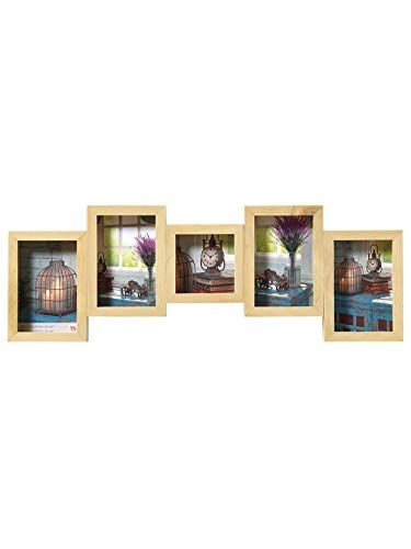 Walther Design SN555H Galerierahmen - 4x 10x15 + 1x 10x10 cm - natur