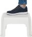 Storage Solutions Tabouret de cuisine / marchepied - blanc - plastique - L38 x l29 x H24 - couche antidérapante