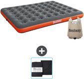 Bestway luchtbed - 2-Persoons - 152 x 203 x 22 cm - Grijs/Oranje