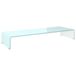 VidaXL Tv-meubel/monitorverhoger 90x30x13 cm glas groen