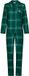 Rebelle MyRebelle - Cozy - Pyjama - Doorknoop - Katoen Flanel - Groen - Geruit - Maat 44