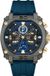 Police Norwood Horloge Mannen Polshorloge Blauw Siliconen Staal
