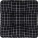 vidaXL - Palletkussen - ruitpatroon - 60x60x12 cm - stof - zwart