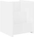 vidaXL - Tijdschriftenrek - met - plank - Wit - 35 - x - 35 - x - 45 - cm - Bewerkt - hout