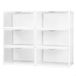 Max Home Stapelbare schoenendoos Max Home Wit 6 Stuks Polypropyleen ABS 35 x 18,5 x 27 cm
