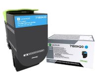 Lexmark 71B0H20 Tonercartridge Cyaan Origineel
