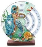 Diamantschilderen Calendrier Tortue de mer - Art animalier pour Adultes