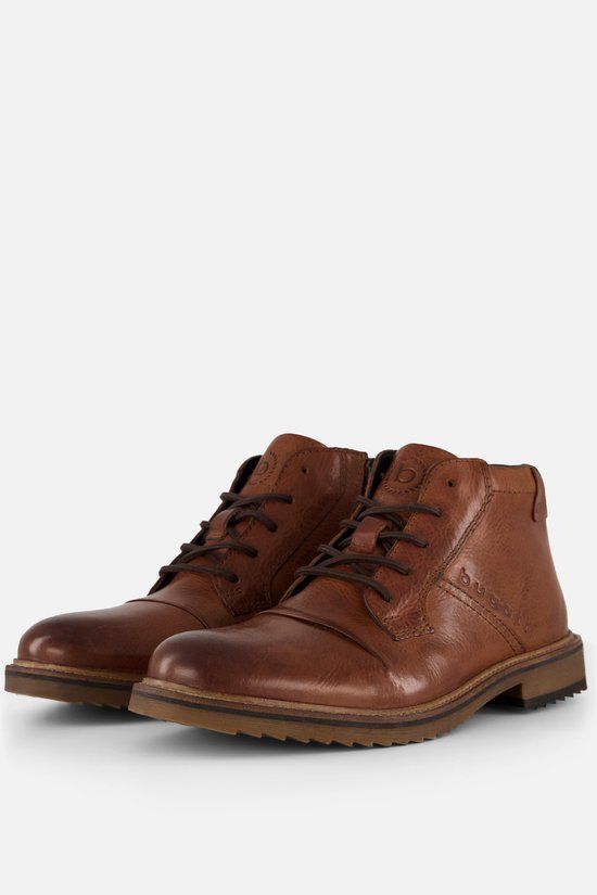 Bugatti Baldor Veterboots cognac Leer - Maat 47