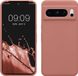 kwmobile telefoonhoesje geschikt voor Google Pixel 8 Pro - Hoesje met siliconen coating - Smartphone case in winter roze
