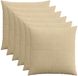 vidaXL Kussensloop - 6 stuks - ALMELO - Grijs - Groen - 65 x 65 cm - corduroy