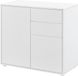 en.casa Commode Paarl druk en open 74x79x36 cm blanc mat