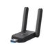 Mercusys MA72XH Clé WLAN pour PC, adaptateur WLAN double bande Wi-Fi 6 AX1800, 2 antennes haute performance, USB 3.0, WPA3, MU-MIMO, compatible uniquement avec Windows 11/10