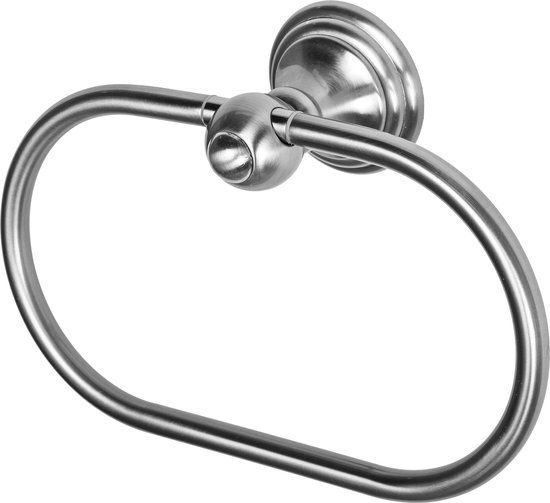 Haceka Allure Handdoekring Geborsteld RVS - Modern Design - 10 Jaar Garantie